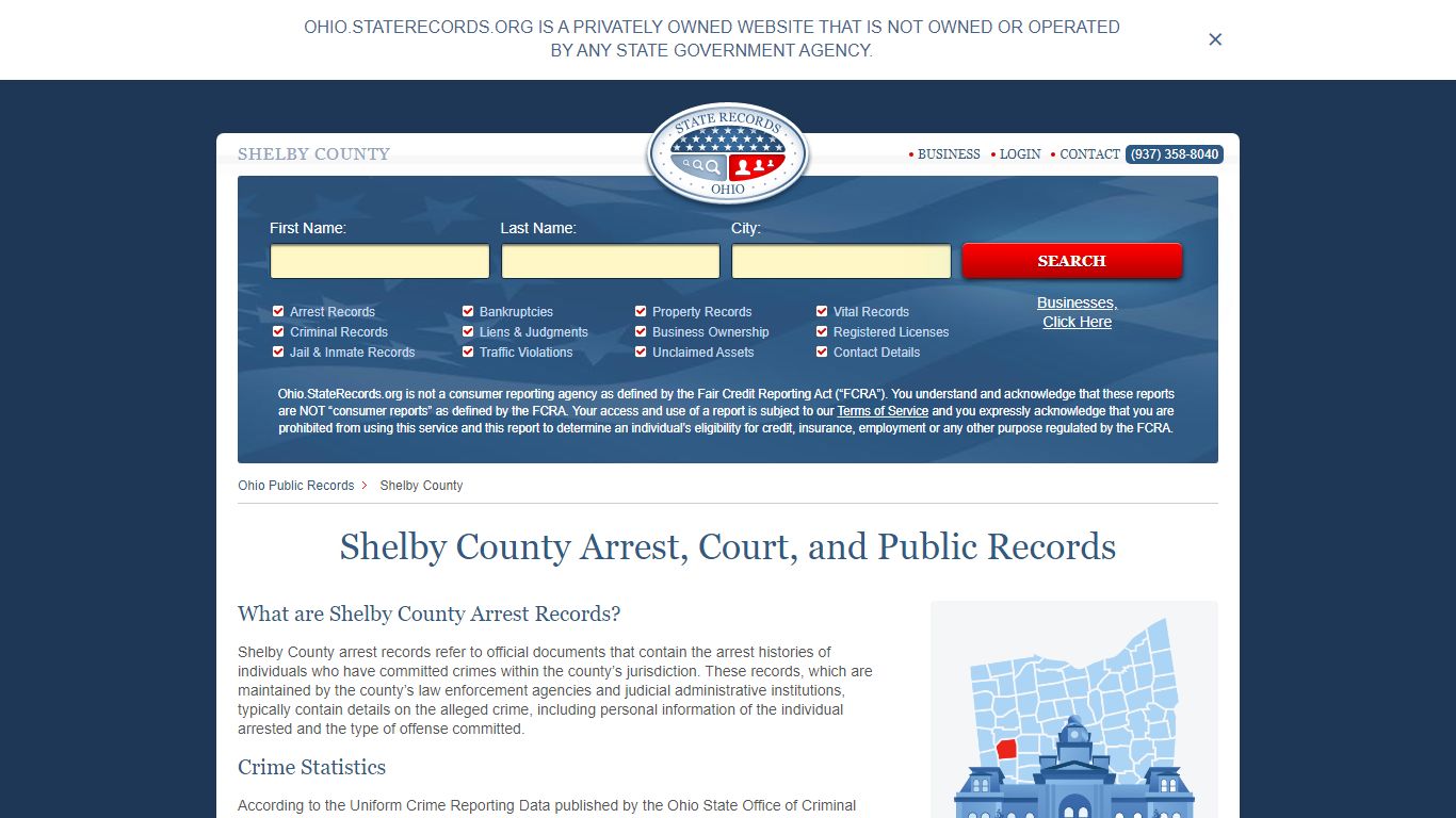 Shelby County Arrest, Court, and Public Records