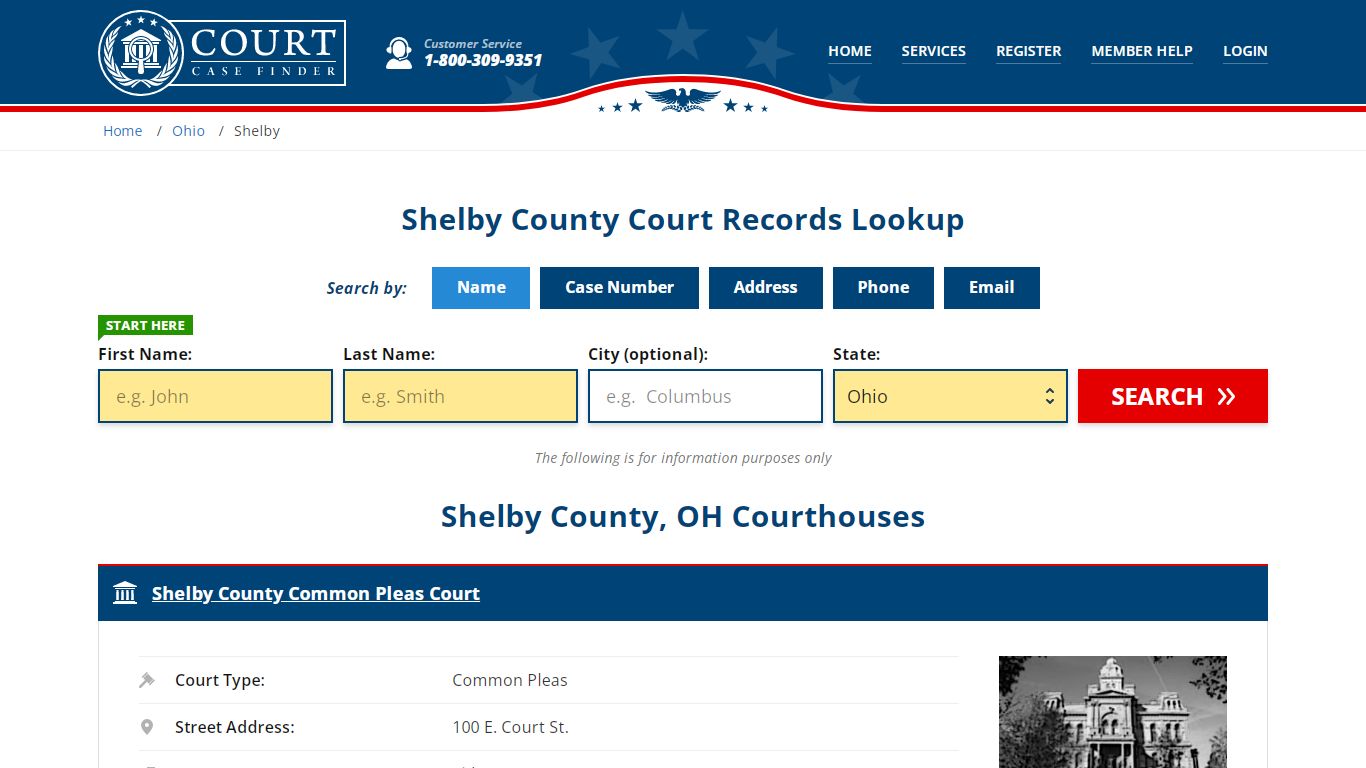 Shelby County Court Records | OH Case Lookup