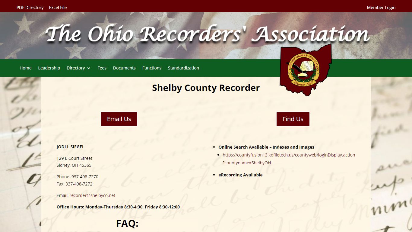 Shelby County Recorder | Ohio Recorders' Association